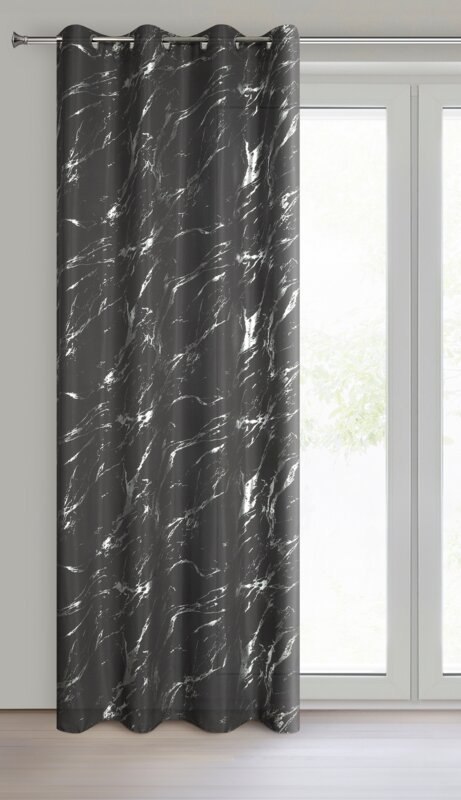 ZASŁONA GOTOWA LANI 140 X 250 CM STALOWY ZASŁONA GOTOWA LANI 140 X 250 CM STALOWY
