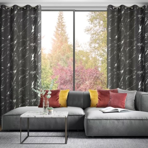 ZASŁONA GOTOWA LANI 140 X 250 CM STALOWY ZASŁONA GOTOWA LANI 140 X 250 CM STALOWY