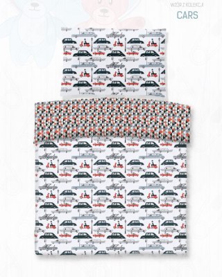 Pościel bawełna druk / CARS / 100x135 +1x 40x60