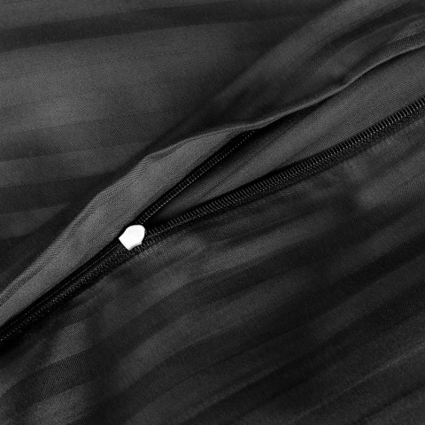 Pościel satyna bawełniana CIZGILI BLACK/160x200 EXCLUSIVE