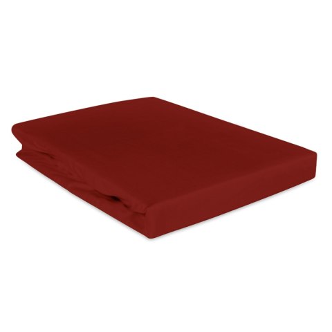 Prześcieradło satyna bawełniana z gumką bordo 20053/200x220 Prześcieradło satyna bawełniana z gumką bordo 20053/200x220