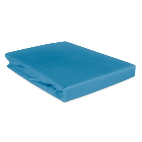 Prześcieradło satyna bawełniana z gumką turkus 010/200x220 Prześcieradło satyna bawełniana z gumką turkus 010/200x220