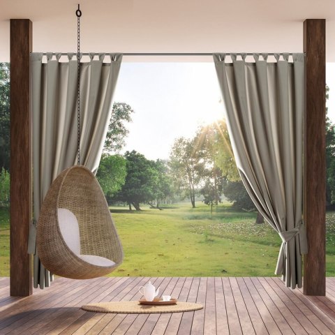 ZASŁONA GOTOWA GARDEN NA SZELKACH 155 X 220 CM BEŻOWY ZASŁONA GOTOWA GARDEN NA SZELKACH 155 X 220 CM BEŻOWY
