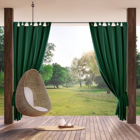 ZASŁONA GOTOWA GARDEN NA SZELKACH 155 X 220 CM CIEMNOZIELONY ZASŁONA GOTOWA GARDEN NA SZELKACH 155 X 220 CM CIEMNOZIELONY