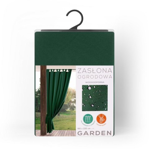 ZASŁONA GOTOWA GARDEN NA SZELKACH 155 X 220 CM CIEMNOZIELONY ZASŁONA GOTOWA GARDEN NA SZELKACH 155 X 220 CM CIEMNOZIELONY