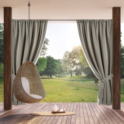ZASŁONA GOTOWA GARDEN NA TAŚMIE 155 X 200 CM BEŻOWY ZASŁONA GOTOWA GARDEN NA TAŚMIE 155 X 200 CM BEŻOWY