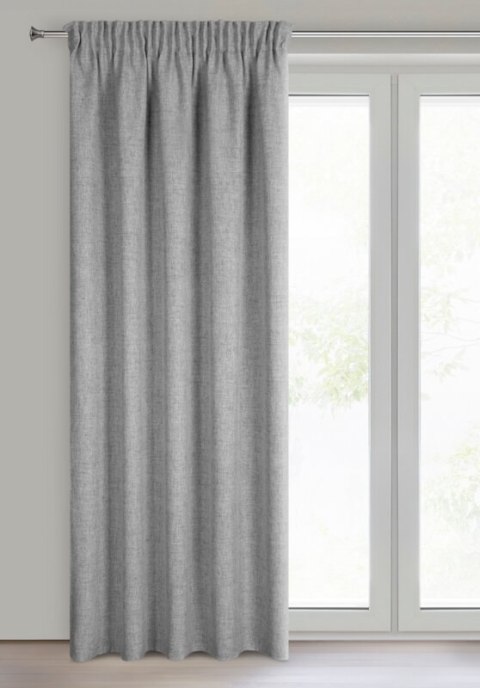 ZASŁONA GOTOWA JULA2 NA TAŚMIE 140 X 270 CM SREBRNY ZASŁONA GOTOWA JULA2 NA TAŚMIE 140 X 270 CM SREBRNY