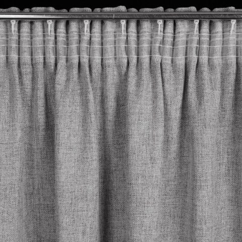 ZASŁONA GOTOWA JULA2 NA TAŚMIE 140 X 270 CM SREBRNY ZASŁONA GOTOWA JULA2 NA TAŚMIE 140 X 270 CM SREBRNY