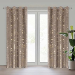 ZASŁONA GOTOWA MOLLY 140 X 250 CM BRĄZOWY