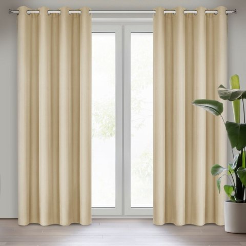 ZASŁONA GOTOWA RITA 140 X 250 CM BEŻOWY ZASŁONA GOTOWA RITA 140 X 250 CM BEŻOWY