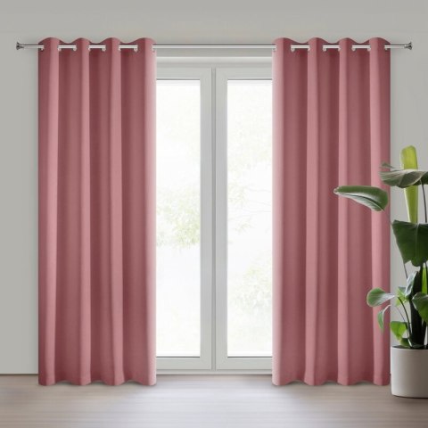 ZASŁONA GOTOWA RITA 140 X 250 CM CIEMNORÓŻOWY ZASŁONA GOTOWA RITA 140 X 250 CM CIEMNORÓŻOWY