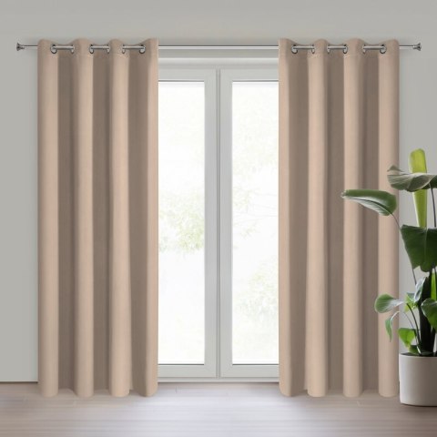 ZASŁONA GOTOWA LOGAN 135 X 250 CM BEŻOWY ZASŁONA GOTOWA LOGAN 135 X 250 CM BEŻOWY
