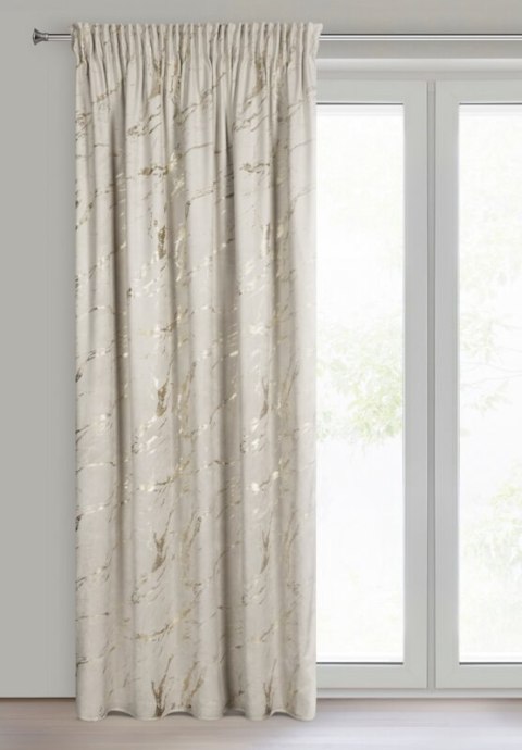 ZASŁONA GOTOWA MOLLY NA TAŚMIE 140 X 270 CM BEŻOWY