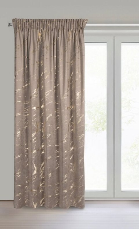 ZASŁONA GOTOWA MOLLY NA TAŚMIE 140 X 270 CM BRĄZOWY