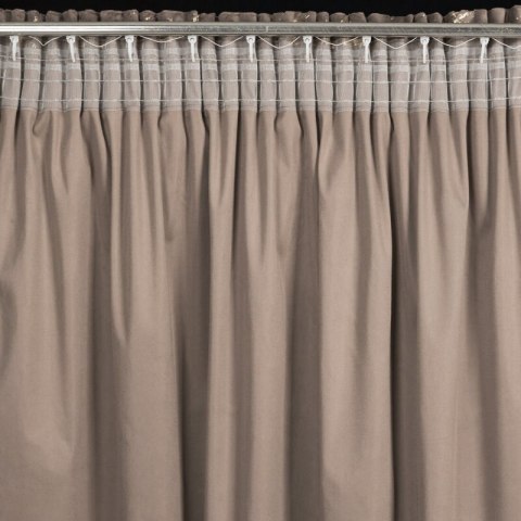 ZASŁONA GOTOWA MOLLY NA TAŚMIE 140 X 270 CM BRĄZOWY