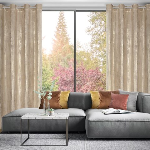 ZASŁONA GOTOWA RENIA 140 X 250 CM BEŻOWY ZASŁONA GOTOWA RENIA 140 X 250 CM BEŻOWY