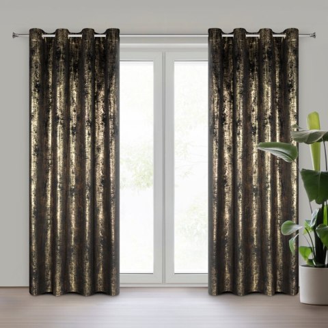ZASŁONA GOTOWA RENIA 140 X 250 CM CZARNY ZASŁONA GOTOWA RENIA 140 X 250 CM CZARNY