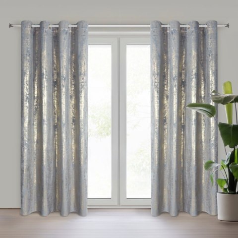 ZASŁONA GOTOWA RENIA 140 X 250 CM SREBRNY ZASŁONA GOTOWA RENIA 140 X 250 CM SREBRNY