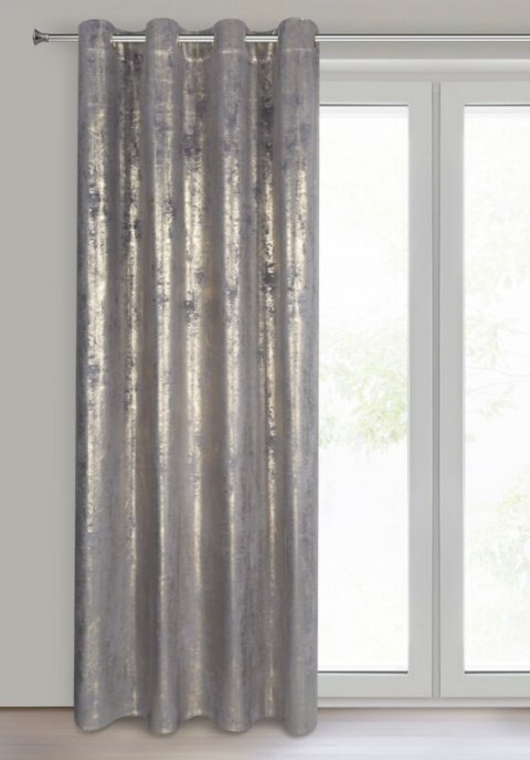 ZASŁONA GOTOWA RENIA 140 X 250 CM STALOWY ZASŁONA GOTOWA RENIA 140 X 250 CM STALOWY