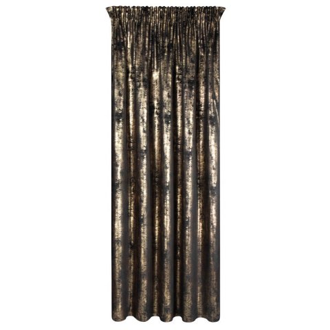 ZASŁONA GOTOWA RENIA NA TAŚMIE 140 X 270 CM CZARNY ZASŁONA GOTOWA RENIA NA TAŚMIE 140 X 270 CM CZARNY