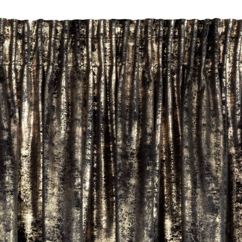 ZASŁONA GOTOWA RENIA NA TAŚMIE 140 X 270 CM CZARNY ZASŁONA GOTOWA RENIA NA TAŚMIE 140 X 270 CM CZARNY