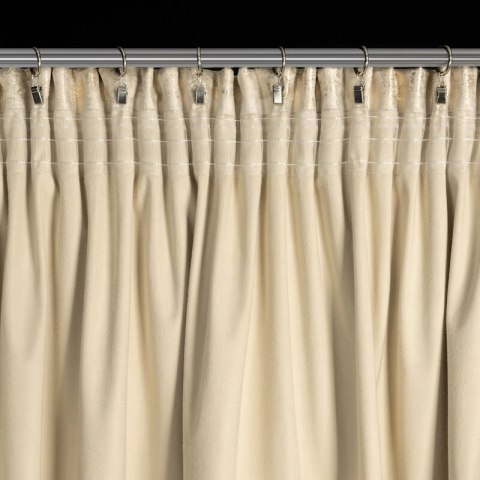 ZASŁONA GOTOWA RENIA NA TAŚMIE 140 X 270 CM JASNOBEŻOWY