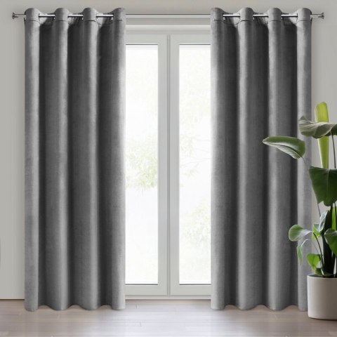 ZASŁONA GOTOWA D91 ROSA 140 X 250 CM STALOWY ZASŁONA GOTOWA D91 ROSA 140 X 250 CM STALOWY