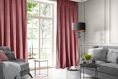 ZASŁONA GOTOWA D91 ROSA NA TAŚMIE 140 X 270 CM CIEMNORÓŻOWY ZASŁONA GOTOWA D91 ROSA NA TAŚMIE 140 X 270 CM CIEMNORÓŻOWY
