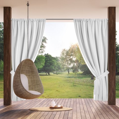 ZASŁONA GOTOWA GARDEN NA TAŚMIE 155 X 200 CM BIAŁY ZASŁONA GOTOWA GARDEN NA TAŚMIE 155 X 200 CM BIAŁY