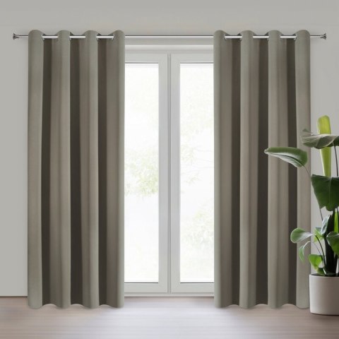 ZASŁONA GOTOWA LOGAN 135 X 250 CM CIEMNOBEŻOWY ZASŁONA GOTOWA LOGAN 135 X 250 CM CIEMNOBEŻOWY