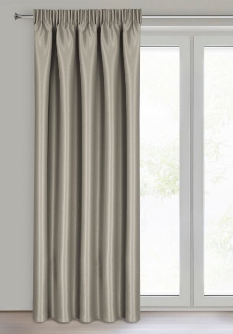 ZASŁONA GOTOWA SELINA NA TAŚMIE 140 X 270 CM CIEMNOBEŻOWY ZASŁONA GOTOWA SELINA NA TAŚMIE 140 X 270 CM CIEMNOBEŻOWY