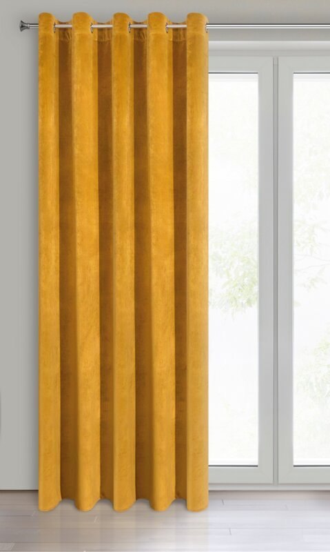 ZASŁONA GOTOWA VILLA 140 X 250 CM MUSZTARDOWY ZASŁONA GOTOWA VILLA 140 X 250 CM MUSZTARDOWY