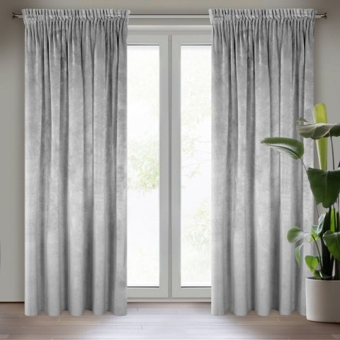 ZASŁONA GOTOWA VILLA NA TAŚMIE 140 X 270 CM STALOWY ZASŁONA GOTOWA VILLA NA TAŚMIE 140 X 270 CM STALOWY