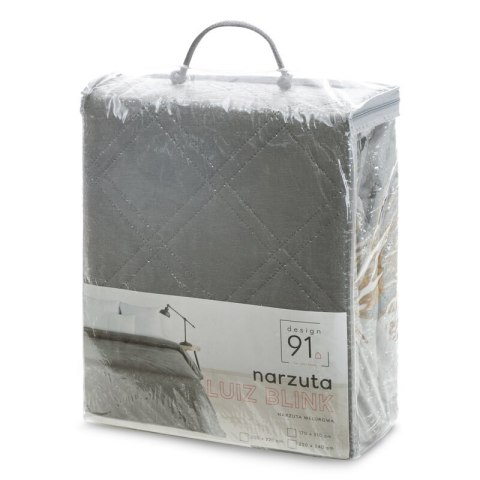 NARZUTA D91 LUIZ 200 X 220 CM STALOWY NARZUTA D91 LUIZ 200 X 220 CM STALOWY