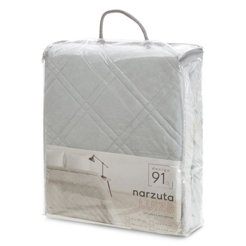 NARZUTA D91 LUIZ 8 200 X 220 CM SREBRNY NARZUTA D91 LUIZ 8 200 X 220 CM SREBRNY