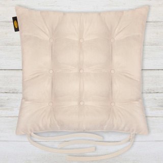 PODUSZKA NA KRZESŁO "ADA" 40 X 40 X 6 CM CIEMNOKREMOWY