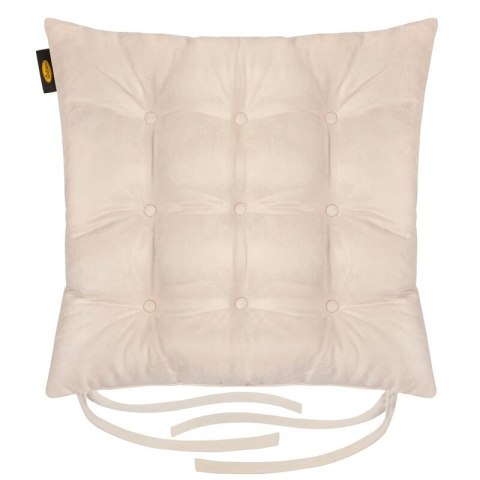 PODUSZKA NA KRZESŁO "ADA" 40 X 40 X 6 CM CIEMNOKREMOWY