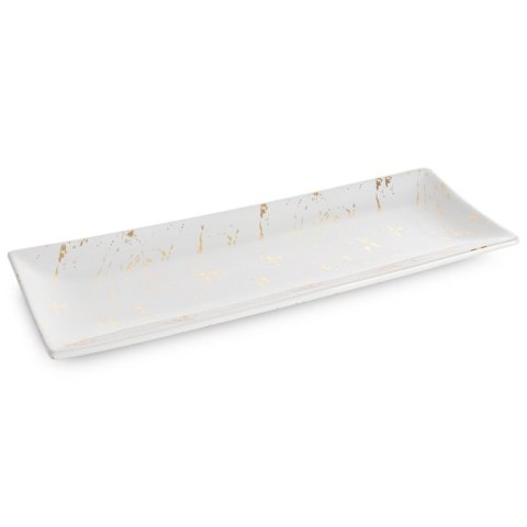 PATERA DEKORACYJNA ARIELA 38 X 14 X 4 CM BIAŁY PATERA DEKORACYJNA ARIELA 38 X 14 X 4 CM BIAŁY