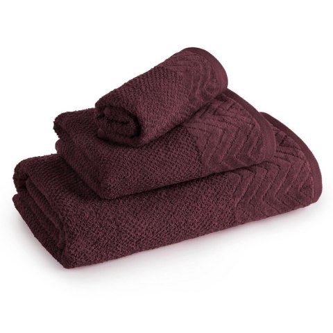 RĘCZNIK LOREN (10) 70 X 140 CM BORDOWY