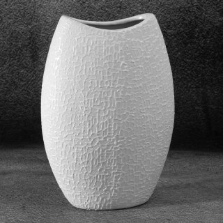 WAZON DEKORACYJNY RISO 18 X 9 X 26 CM BIAŁY