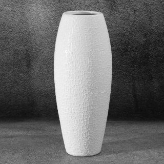 WAZON DEKORACYJNY RISO FI 12 X 30 CM BIAŁY