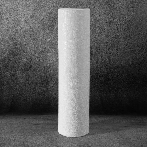 WAZON DEKORACYJNY RISO FI 13 X 50 CM BIAŁY WAZON DEKORACYJNY RISO FI 13 X 50 CM BIAŁY