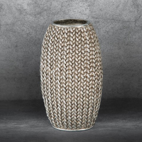 WAZON DEKORACYJNY MOLI 16 X 12 X 27 CM SREBRNY WAZON DEKORACYJNY MOLI 16 X 12 X 27 CM SREBRNY