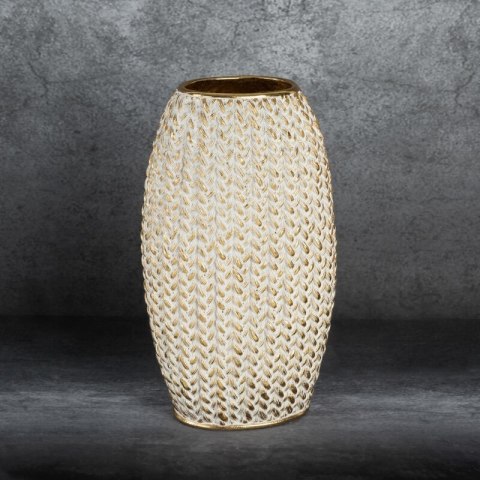 WAZON DEKORACYJNY MOLI 16 X 12 X 27 CM ZŁOTY WAZON DEKORACYJNY MOLI 16 X 12 X 27 CM ZŁOTY