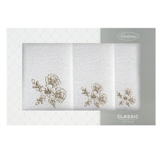 KOMPLET RĘCZNIKÓW 3 56 X 36 X 7 CM KREMOWY