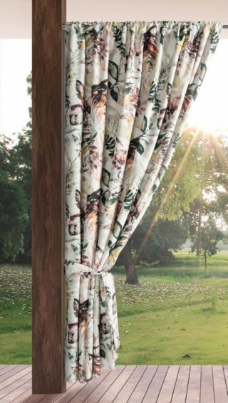 ZASŁONA GOTOWA GARDEN2 NA TAŚMIE 155 X 200 CM BIAŁY