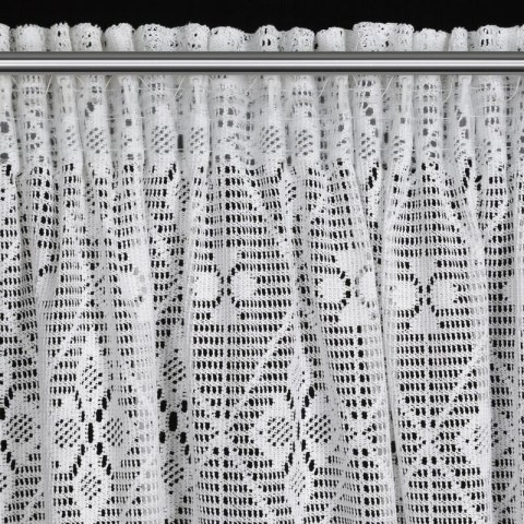ZASŁONA GOTOWA NELA NA TAŚMIE 140 X 270 CM BIAŁY