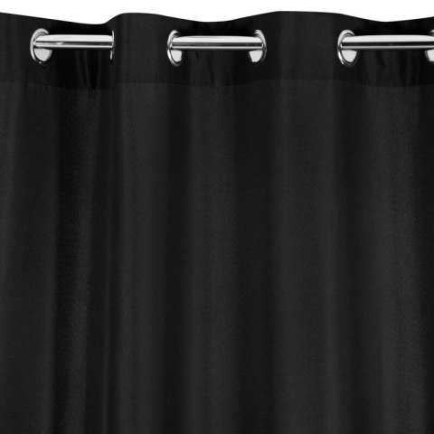 ZASŁONA GOTOWA RITA 140 X 250 CM CZARNY ZASŁONA GOTOWA RITA 140 X 250 CM CZARNY