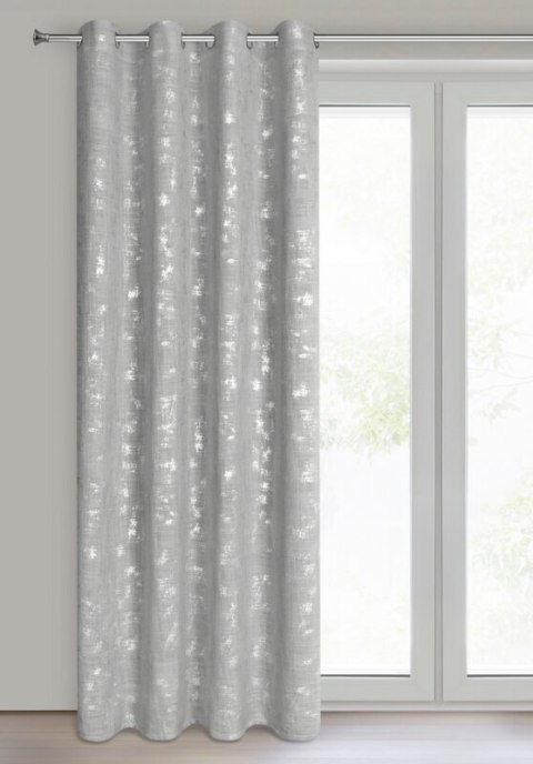 ZASŁONA GOTOWA SOLANA 140 X 250 CM SREBRNY ZASŁONA GOTOWA SOLANA 140 X 250 CM SREBRNY