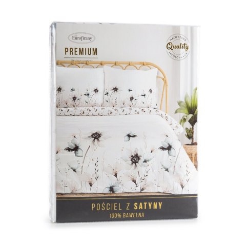 KOMPLET POŚCIELI SATYNOWEJ PREMIUM22 140 X 200 CM BIAŁY KOMPLET POŚCIELI SATYNOWEJ PREMIUM22 140 X 200 CM BIAŁY